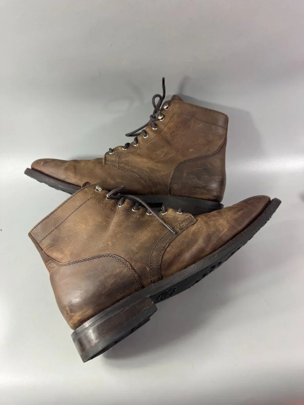 Thursday Boot Co. President Mocha Leather Men's Ankle Boots, Size 12.5
